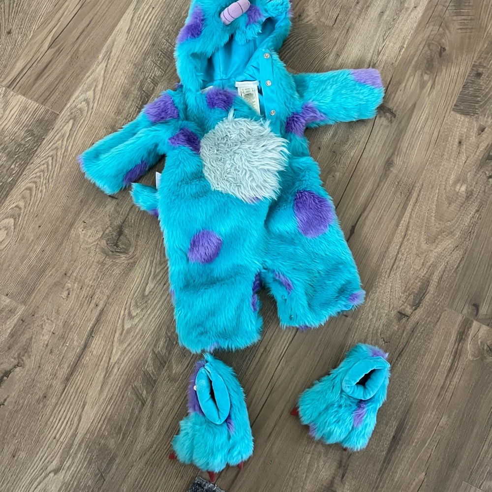 Sully Monsters Inc. Halloween Costume with Booties